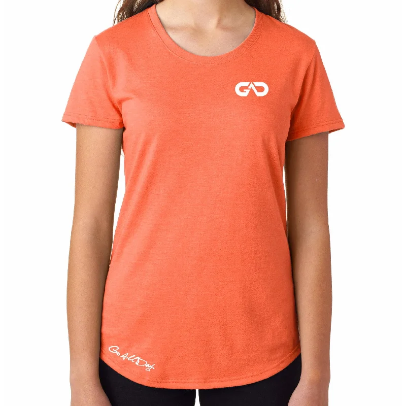 Women's GO ALL DAY Infinity Logo TriBlend Tee (Orange)