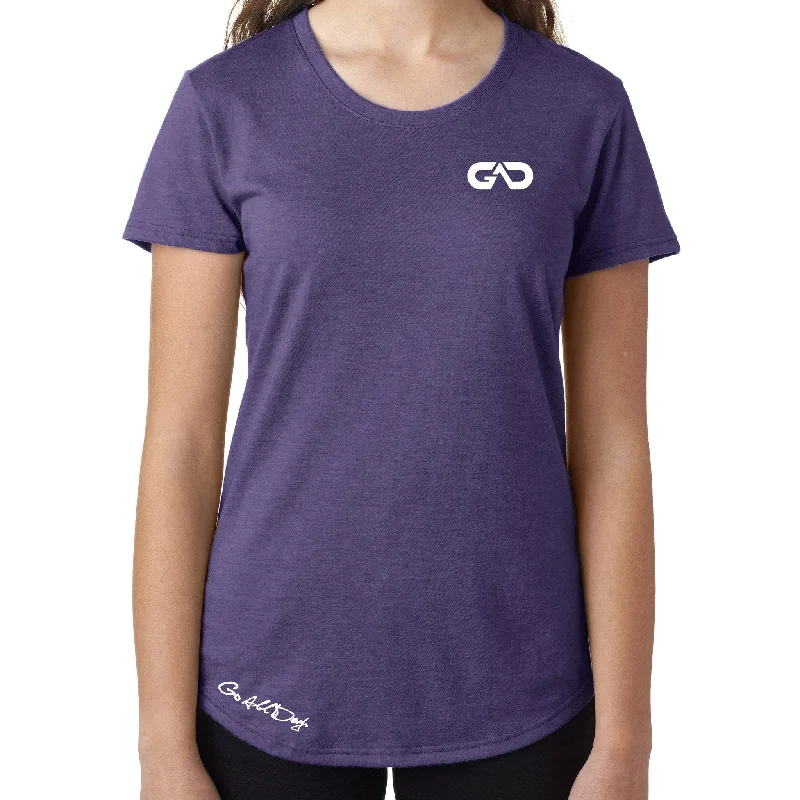 Women's GO ALL DAY Infinity Logo TriBlend Tee (Purple)