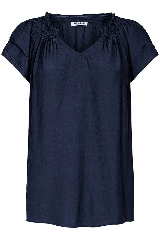 Forudbestilling - Co´couture - Sunrisecc Top 75683 - 120 Navy