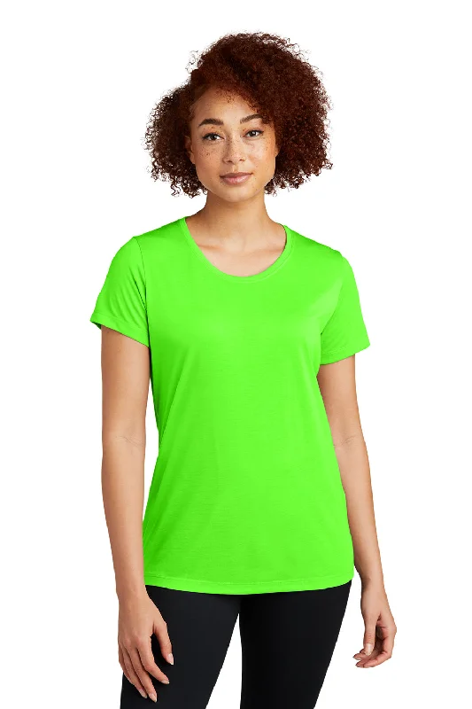 Sport-Tek Womens Competitor Moisture Wicking Short Sleeve Scoop Neck T-Shirt - Neon Green - Closeout