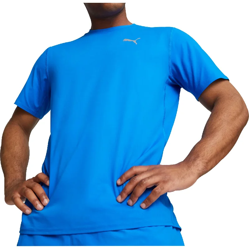 Puma Cloudspun Short Sleeve Mens Running Top - Blue