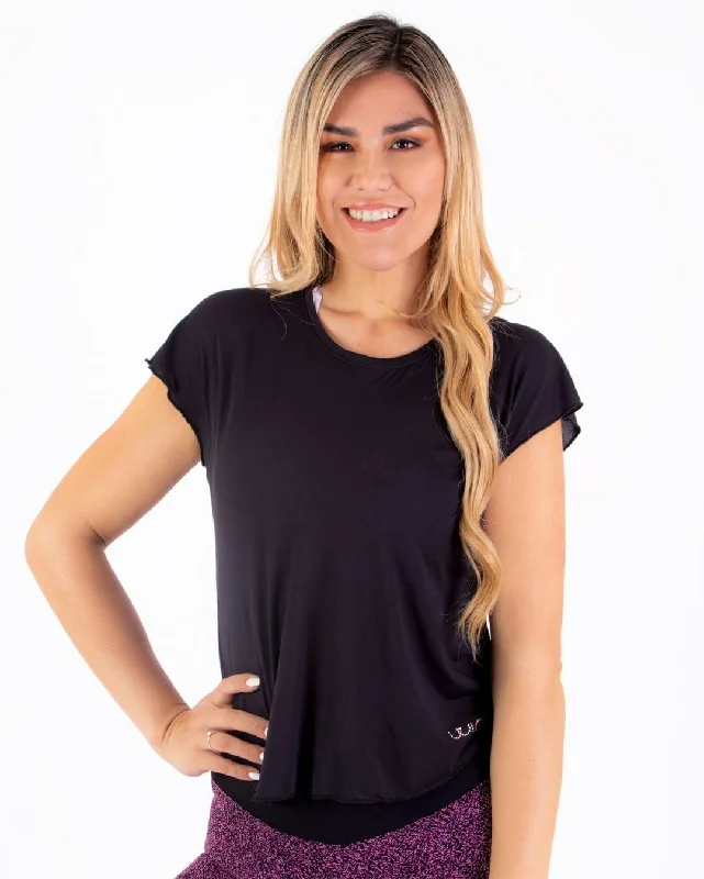 T-SHIRT SWEET DELICATA-BLACK