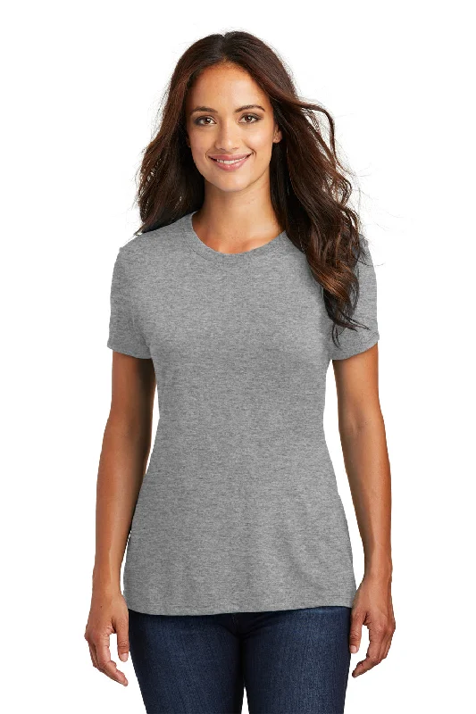 District Womens Perfect Tri Short Sleeve Crewneck T-Shirt - Grey Frost