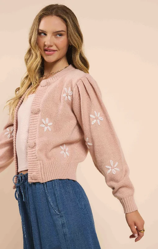 Blush Pretty Daisy Cardigan