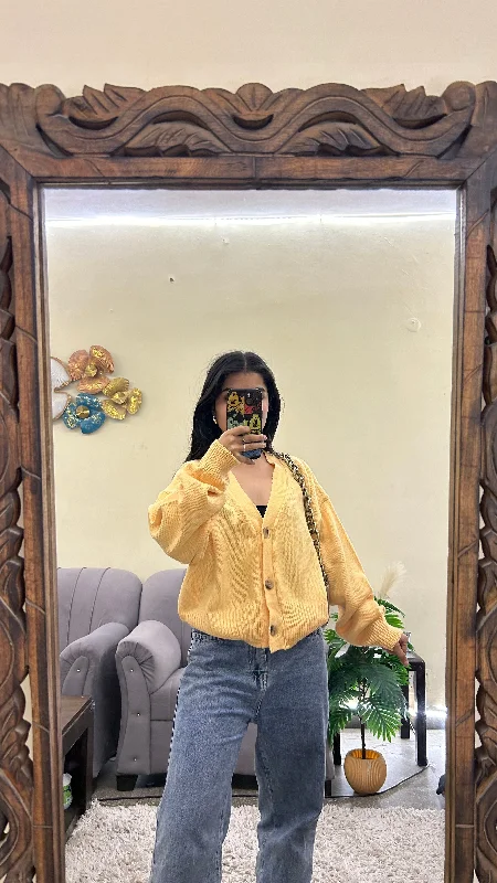 Yellow beautiful cardigan M