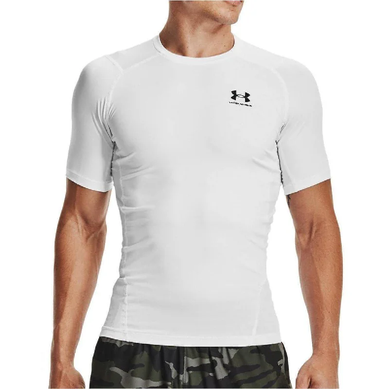 Under Armour HeatGear Armour Short Sleeve Mens Compression Top - White