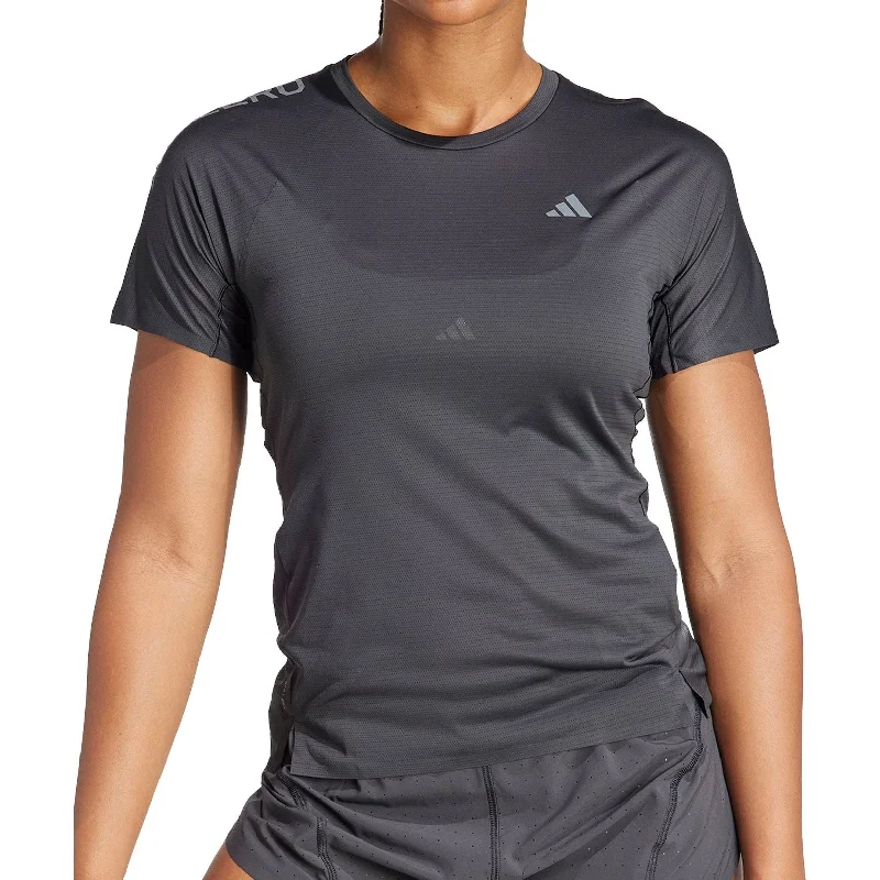 adidas Adizero Short Sleeve Womens Running Top - Black