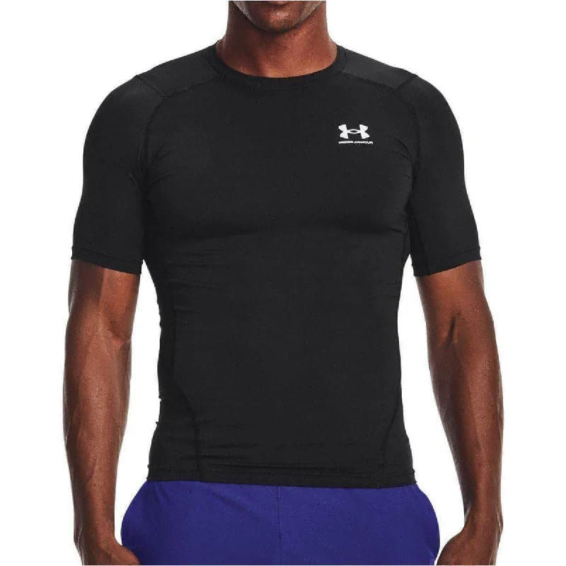 Under Armour HeatGear Armour Short Sleeve Mens Compression Top - Black