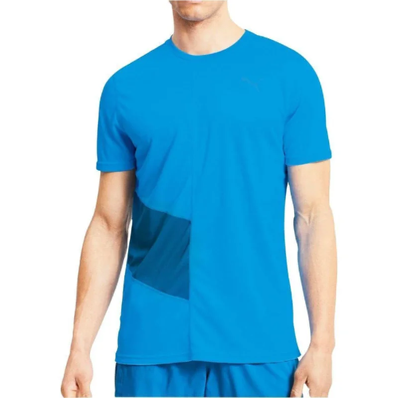 Puma Ignite Short Sleeve Mens Running Top - Blue