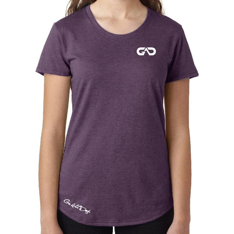 Women's GO ALL DAY Infinity Logo TriBlend Tee (Plum)