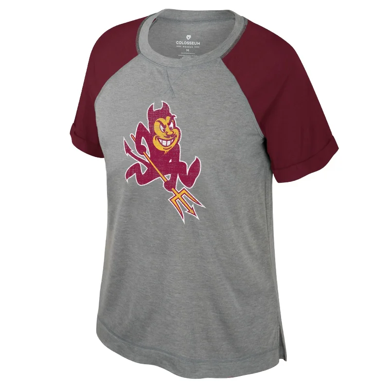 ASU Ladies Sparky Raglan Tee GR/M