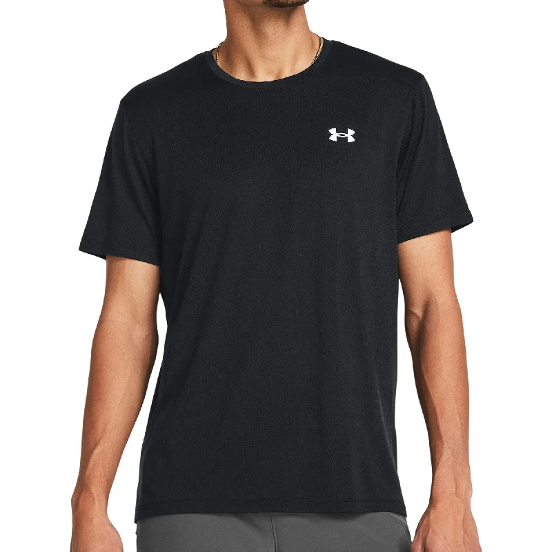 Under Armour Launch Splatter Short Sleeve Mens Running Top - Black