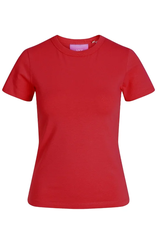 Jjxx - Jxgigi Str Ss Tee Sn - 4710274 Racing Red