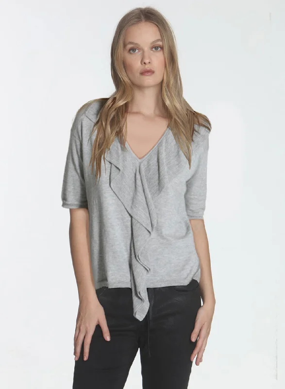 Ryder Ruffle Vee - Grey