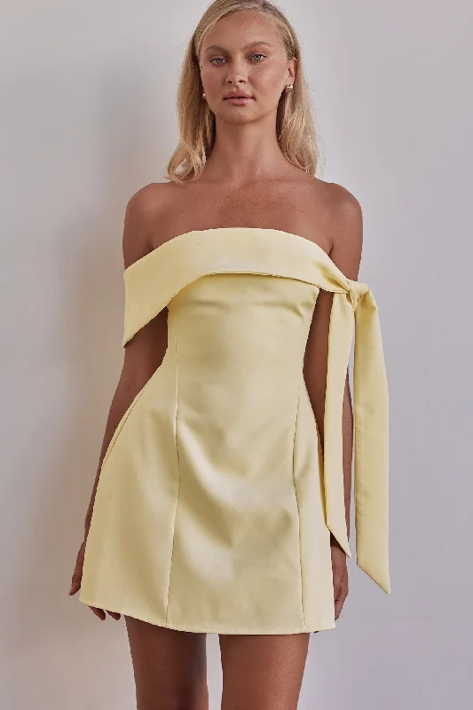 Mina Mini Dress (Yellow)