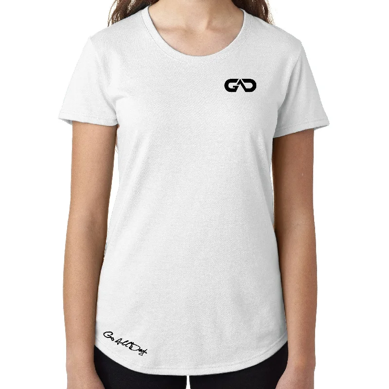 Women's GO ALL DAY Infinity Logo TriBlend Tee (White)