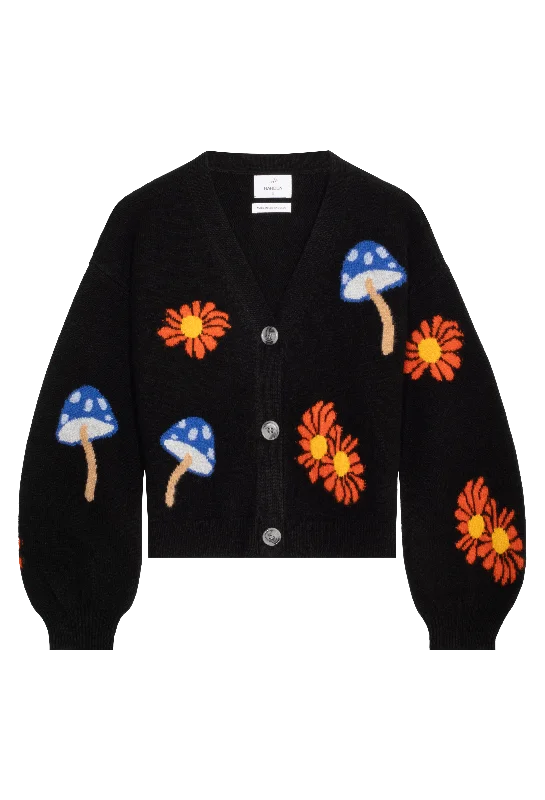 Shrooming Daisy Cropped Cardigan