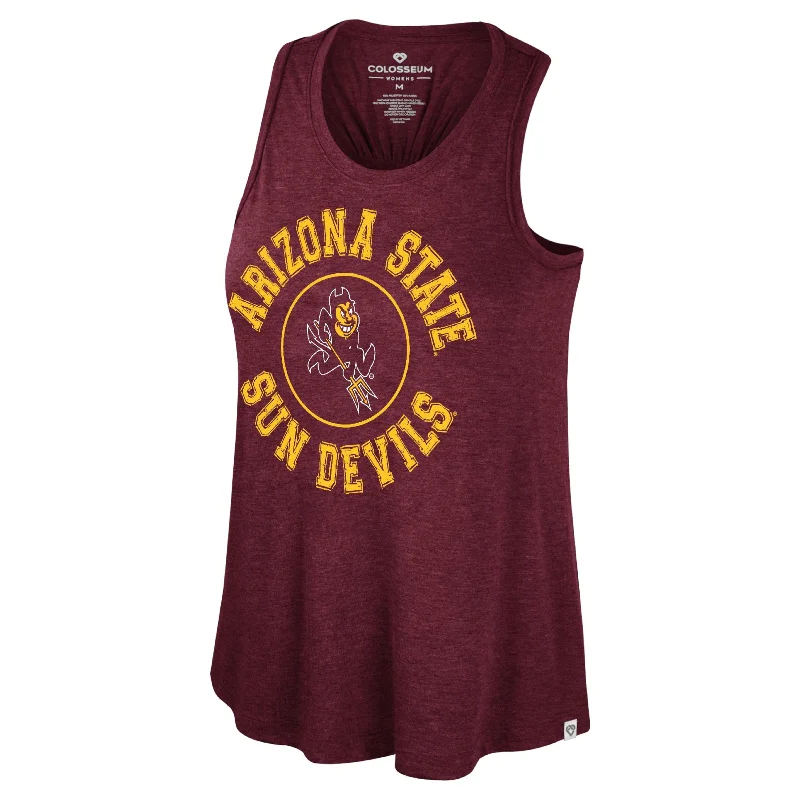 ASU Ladies Racerback Tank MRN