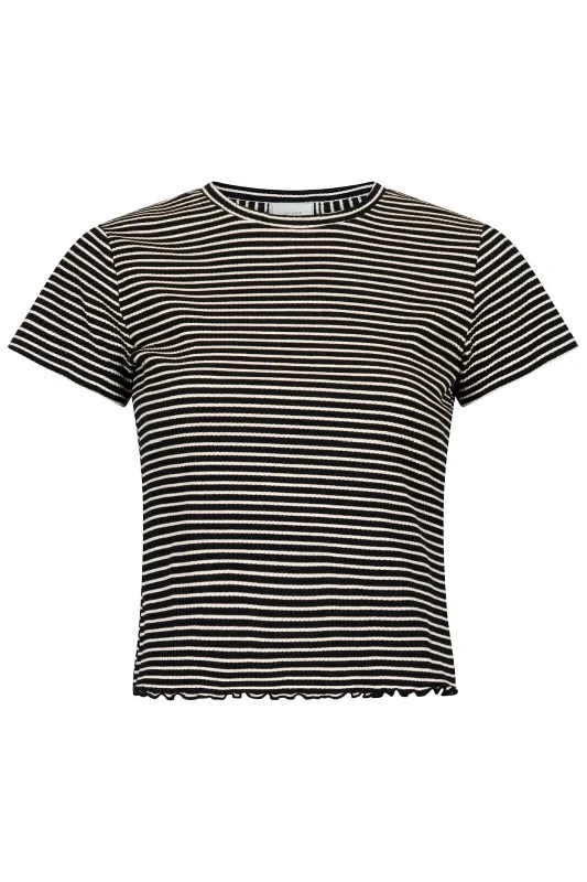 Neo Noir - Lonnie Stripe Tee - Black