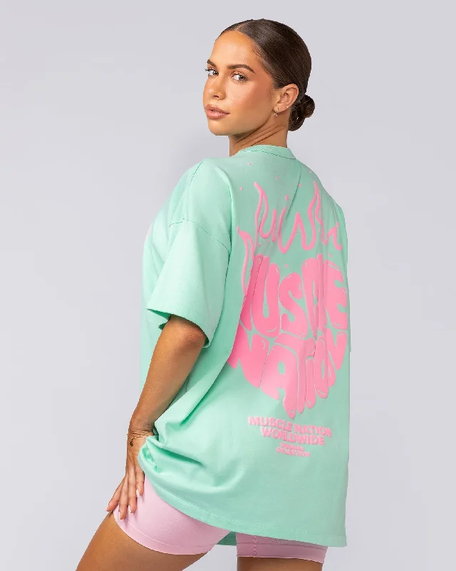 Heartbreaker Oversized Tee - Spearmint