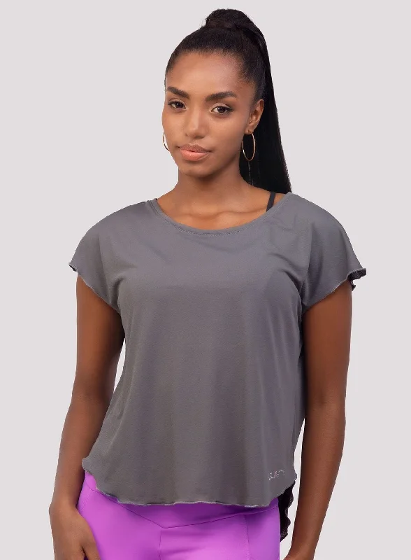 T-SHIRT SWEET DELICATA-CHARCOAL