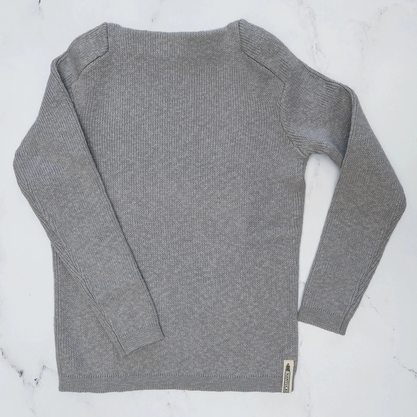 Gray Boatneck Sweater