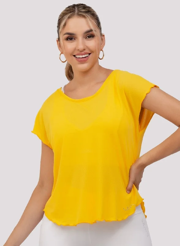 T-SHIRT SWEET DELICATA-YELLOW